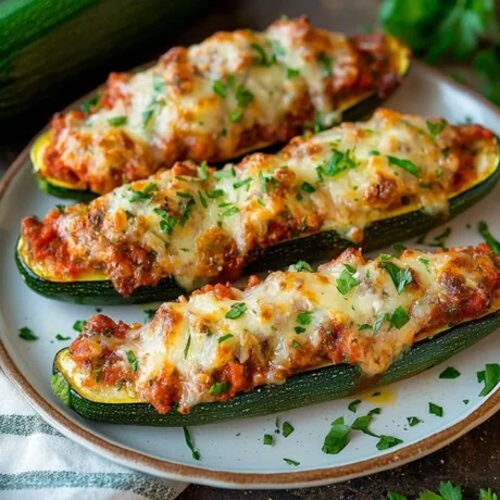 Zucchini relleno delicioso